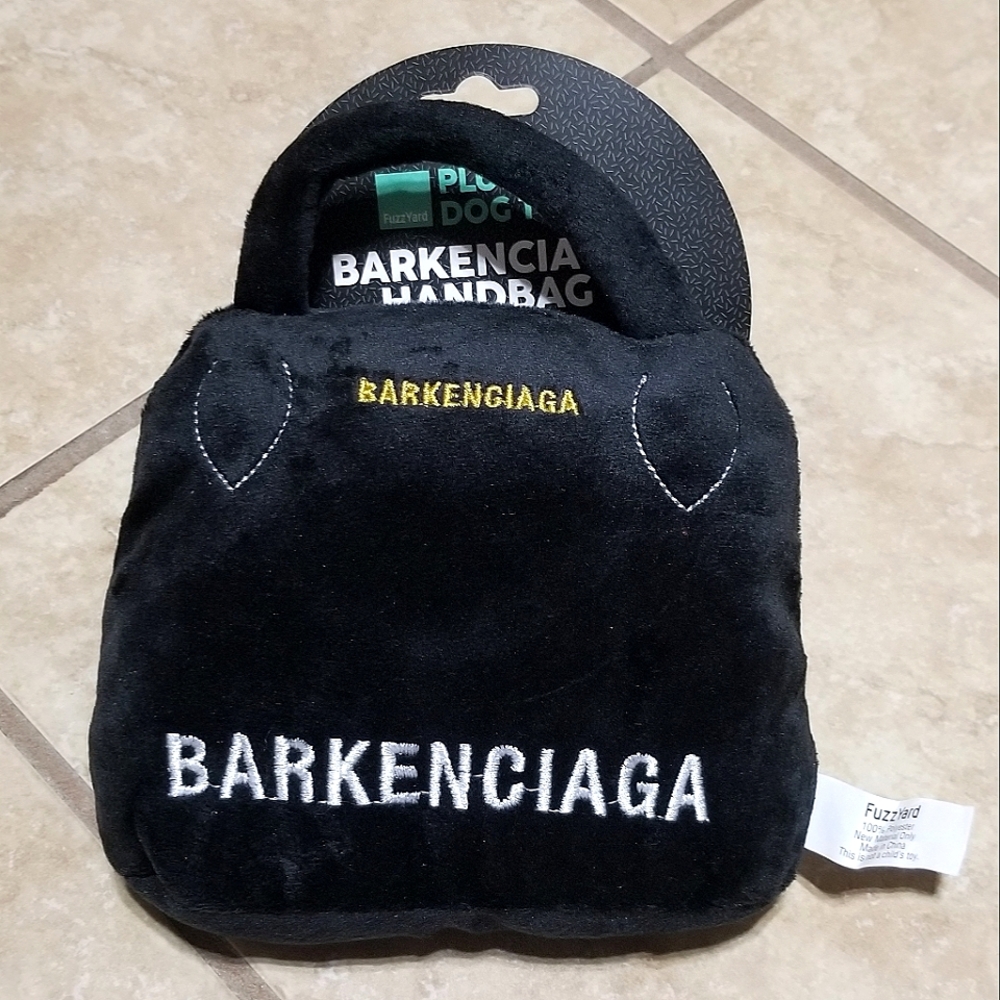 Fuzzyard Barkenciaga Handbag Shaped Plush Dog Toy With Squeaker
